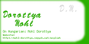 dorottya mohl business card